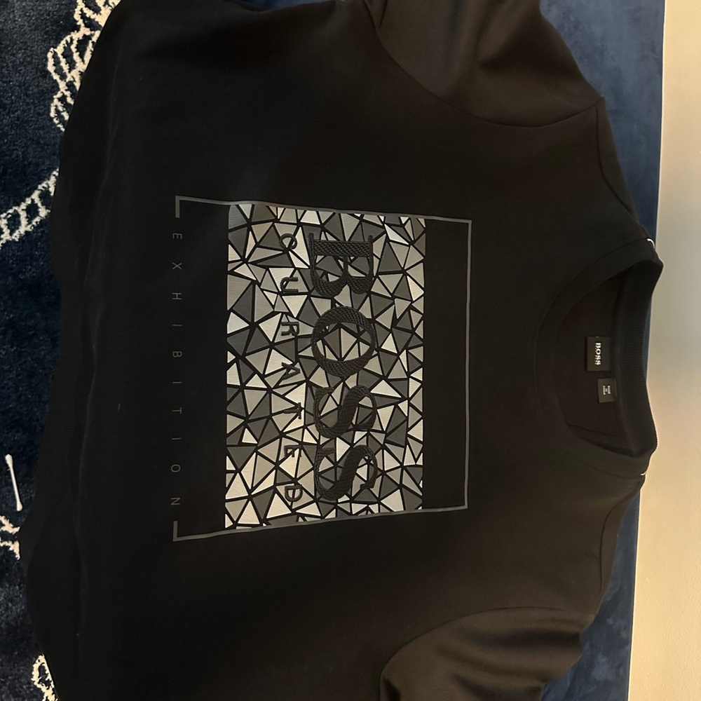 Hugo Boss Black Geometric Print Sweatshirt